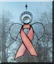 Breast Cancer Awareness Angel Ribbon